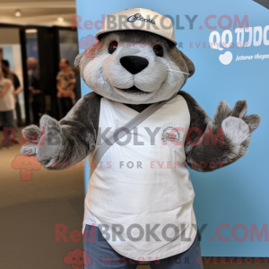 Gray Otter maskotdraktfigur...