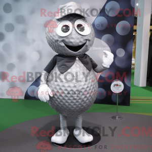 Silver Golf Ball mascot...