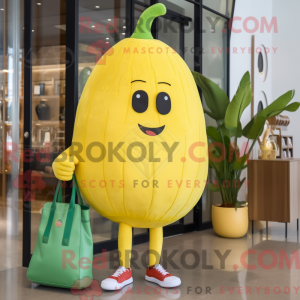 Postava maskota citronově...
