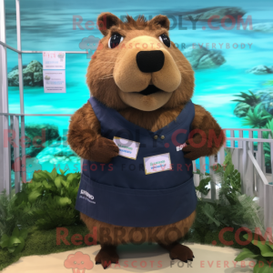 Brown Capybara mascot...