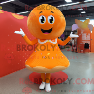 Orange Donut mascot costume...