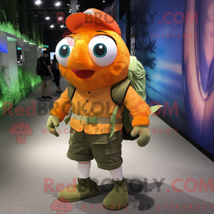 Oliven Klovn Fisk maskot...