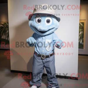 Grå Aglet maskot kostume...