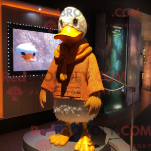 Rust Duck mascot costume...