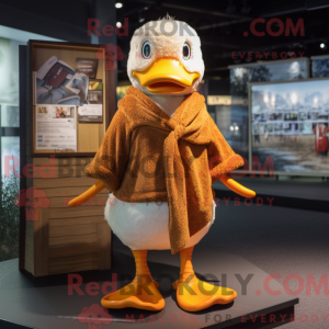 Rust Duck mascot costume...