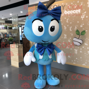 Figura azul eplemaskotdrakt...