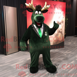 Forest Green Moose mascot...