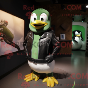 Green Penguin mascot...