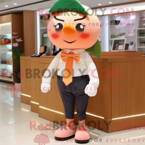 Peach Plum mascot costume...