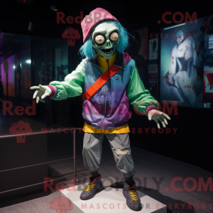 Zombie-Maskottchen-Kostüm...
