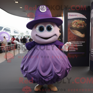 Purple Oyster mascot...