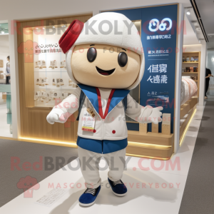 nan Miso Soup mascot costume character dressed with a Joggers and Pocket squares