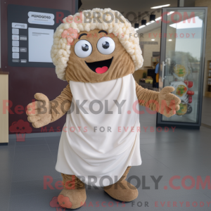 Beige Falafel maskot...