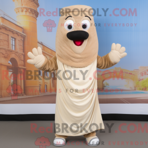 Beige Falafel mascot...