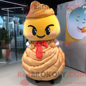 Peach Croissant mascot...