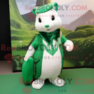 Forest Green Ermine mascot...