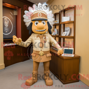 Tan Chief mascottekostuum...