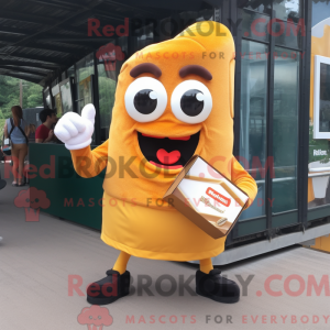 Gold Currywurst mascot...