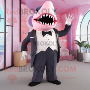 Pink Megalodon maskot...