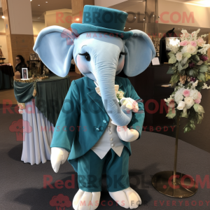Teal Elephant mascot...