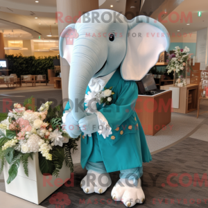Teal Elephant mascot...