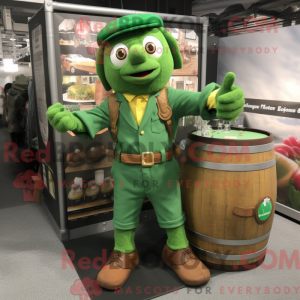 Green Beer mascot costume...