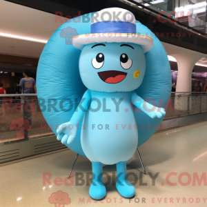 Sky Blue Donut maskot...