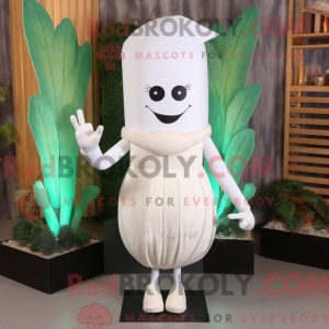 White Beet mascot costume...