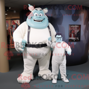 White Ogre mascot costume...