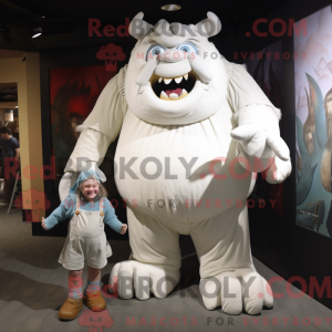 White Ogre maskot kostyme...