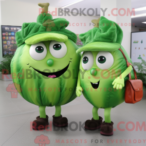 Green Beet mascot costume...