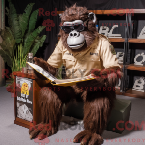 Brown Gorilla mascot...