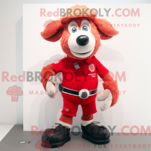 Red Sheep maskot kostume...