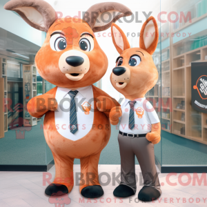 Peach Deer mascotte kostuum...