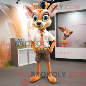 Peach Deer-maskotdraktfigur...