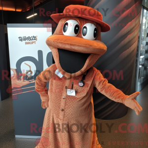 Rust Snake maskot kostume...