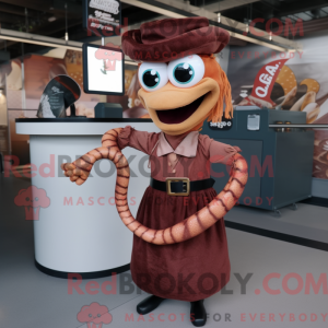 Rust Snake maskot kostume...