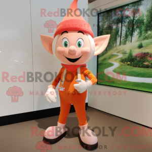 Peach Elf mascot costume...