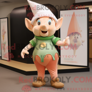 Peach Elf mascot costume...