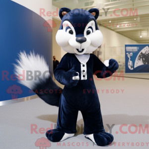 Navy Skunk maskot kostume...