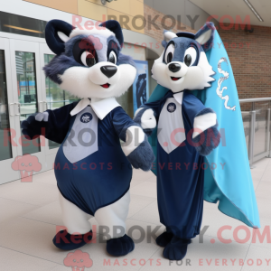 Navy Skunk Maskottchen...