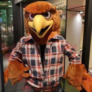 Rust Eagle mascot costume...