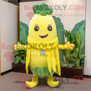 Lemon Yellow Celery mascot...