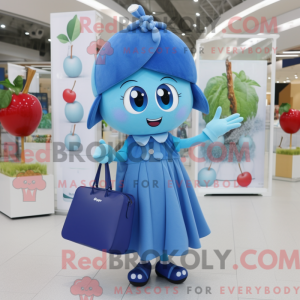 Blue Cherry maskot kostyme...