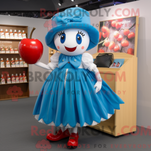 Blue Cherry mascottekostuum...