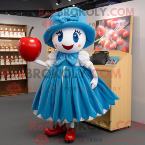 Blue Cherry maskot kostume...