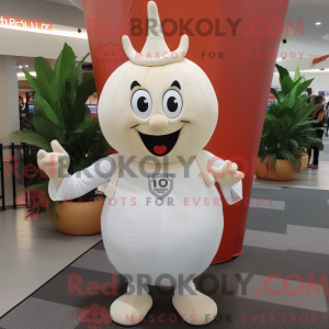 White Onion mascot costume...