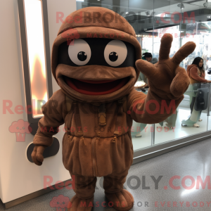 Brauner Dämon Maskottchen...