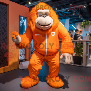 Orange Gorilla mascot...