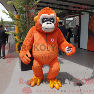 Orange Gorilla mascot...